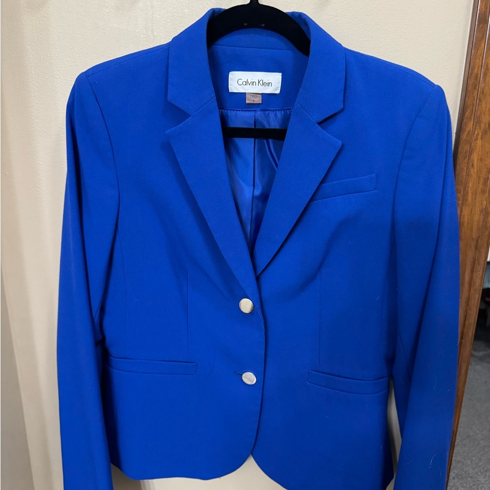 Calvin Klein Women's Royal Blue Suit Jacket